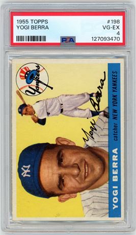 1955 Topps #198 Yogi Berra PSA 4 VGEX