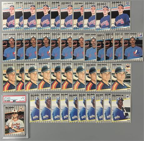 1989 Fleer HOF RC Lot (43) w/ Ripken