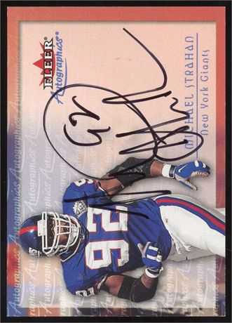 2000 Fleer Autographics Michael Strahan