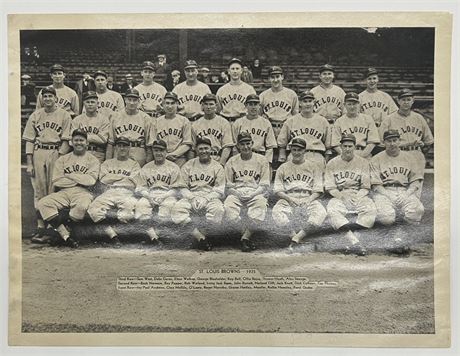 1935 St. Louis Browns Team Photo (Hornsby)