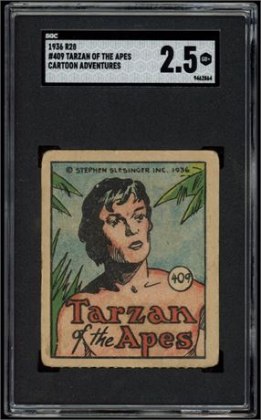 1936 R28 #409 Tarzan Of The Apes Cartoon Adventures SGC 2.5