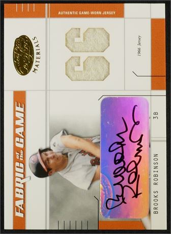 2003 Leaf Certified 2/66 Brooks Robinson Fabric of the Game