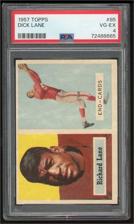1957 Topps #85 Dick "Night train" Lane PSA 4 VGEX