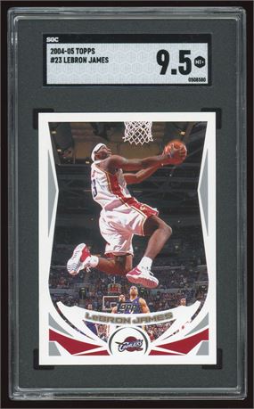 2004 Topps #23 LeBron James SGC 9.5 MINT+