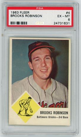 1963 Fleer #4 Brooks Robinson PSA 6 EXMT