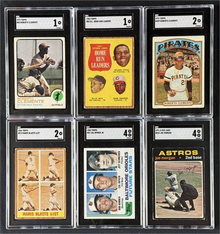 1962-1982 Topps/O-Pee-Chee Baseball SGC Graded Lot (6)