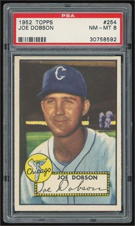 1952 Topps #254 Joe Dobson PSA 8 NMMT Only 4 Higher