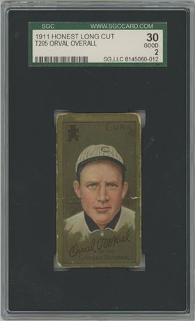 1911 T205 Honest Orval Overall SGC 2 GOOD