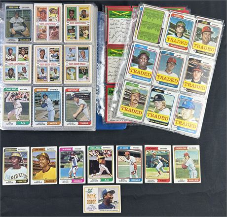 1974 Topps Baseball Complete Set (1-660) w/ Traded Set VG Avg