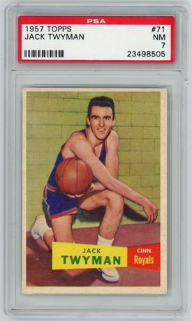 1957 Topps #71 Jack Twyman RC PSA 7 NM