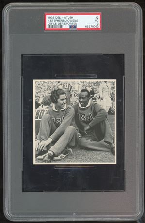 1938 Deli-Atjeh #2 Stephens/Jesse Owens Defile Der Sporten PSA 3 VG