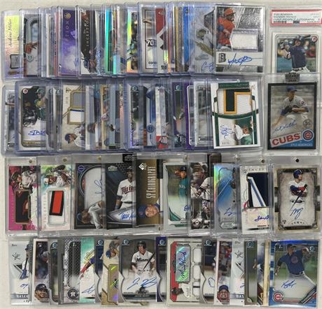 (77) Modern Baseball Auto Lot w/ Morel, Cruz, etc /d REF RC Bowman 1st