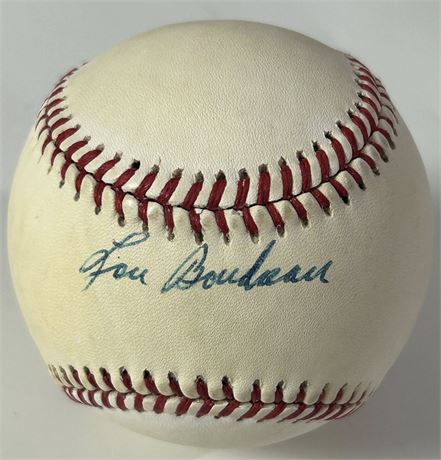 Lou Boudreau Signed Official American League Baseball Baseball JSA