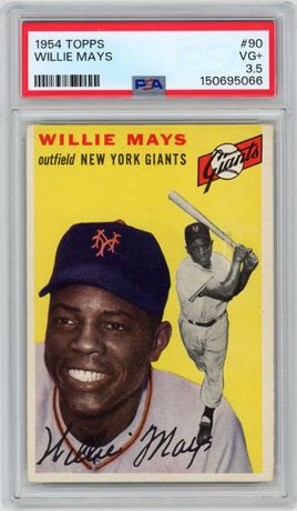 1954 Topps #90 Willie Mays PSA 3.5 VG+