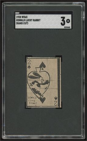 1928 W565 Oswald Lucky Rabbit Hand Cut SGC 3 VG