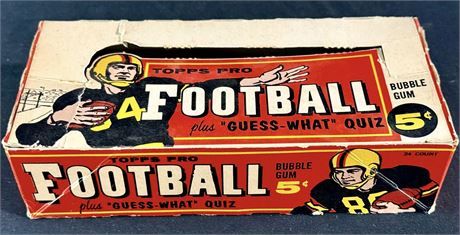 1959 Topps Pro Football Wax Display Box (Empty)