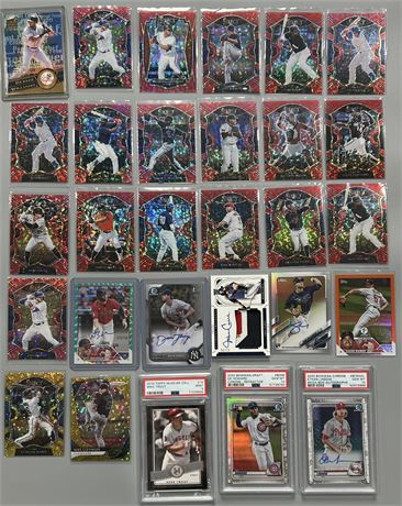 2016-2022 Baseball Lot (29) w/ Autos, Patch, Graded, Marte & Clevinger /10