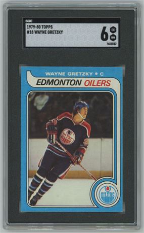 1979 Topps #18 Wayne Gretzky RC SGC 6 EXMT