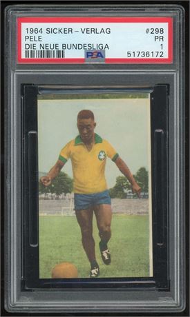 1964 Sicker-Verlag Pele Die Neue Bundesliga PSA 1 POOR
