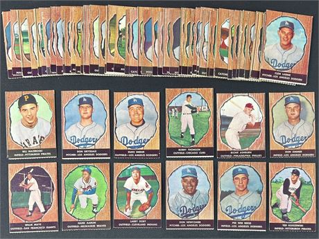 1958 Hires Root Beer Lot (66) Hand Cut No Tabs, Perforated Low Grade (Trimmed)