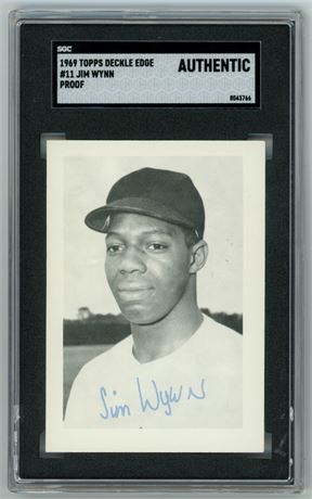 1969 Topps Deckle Edge #11 Jim Wynn Proof SGC Authentic