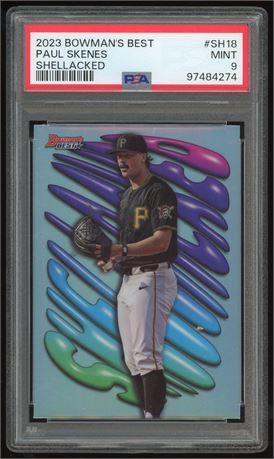 2023 Bowman's Best Shellacked Paul Skenes PSA 9 MINT