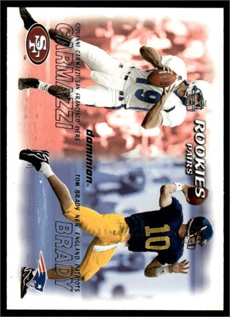 2000 Fleer #234 Tom Brady RC Rookie Pairs *Corner ding*