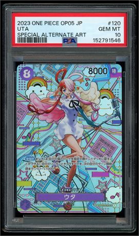 2023 One Piece OP05 #120 UTA Special Alternate Art PSA 10 GEM MINT