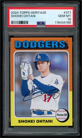 2024 Topps Heritage #371 Shohei Ohtani PSA 10