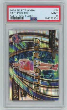 2024 Select WNBA Caitlin Clark RC All-Stars-Flash Prizm PSA 9 MINT