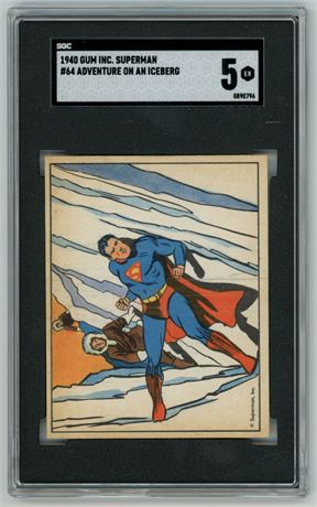 1940 Gum Inc Superman #64 Adventure On An Iceburg Hi# SGC 5 EX