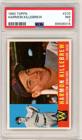 1960 Topps #210 Harmon Killebrew PSA 7 NM