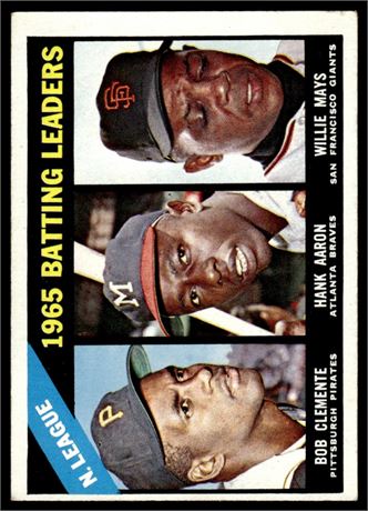 1966 Topps #215 NL Batting Leaders VG (MK) (Read)