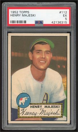 1952 Topps #112 Henry Majeski PSA 5 EX Nicely Centered