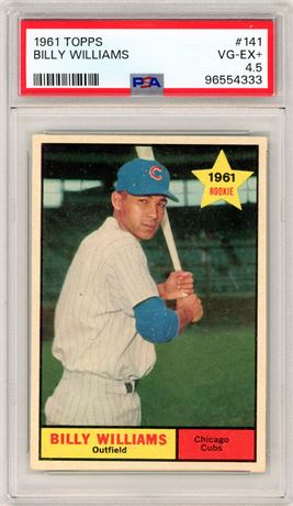 1961 Topps #141 Billy Williams RC PSA 4.5 VGEX+ DEAD CENTERED