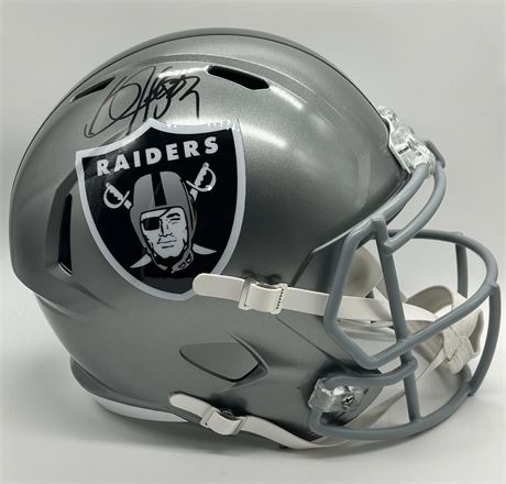 Bo Jackson Signed Raiders Full Size Speed Replica Helmet - Beckett