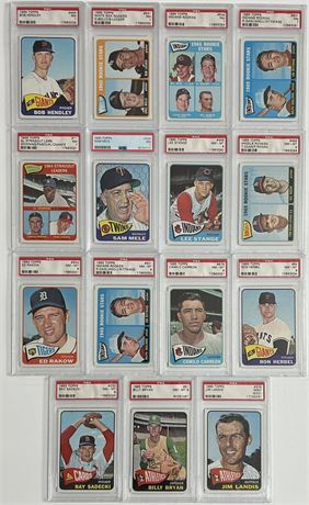 1965 Topps Baseball PSA High Graded Lot (15) w/ RCs and Hi#'s READ