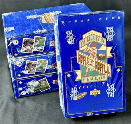 1993 Upper Deck Baseball Series 2 Factory-Sealed Lot (4)