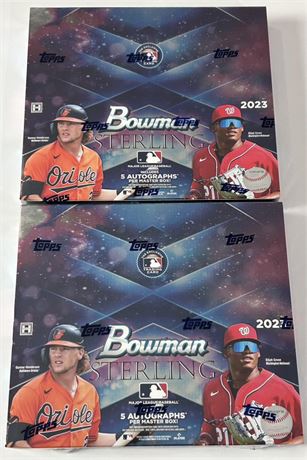 2023 Bowman Sterling Baseball Master Box Lot (2) 10 Autos Skenes Chase