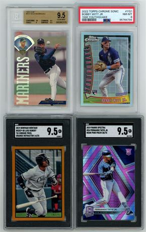 1995-2022 Baseball SGC/BGS/PSA Graded Lot (4) w/ Witt Jr, and Rodriguez
