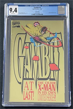Gambit # 1 CGC 9.4 1993 Gold Edition Lee Weeks & Klaus Janson Art
