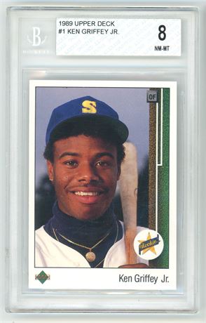 1989 Upper Deck #1 Ken Griffey Jr RC BGS 8 NMMT