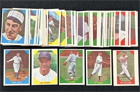 1960 Fleer Greats Complete Set (1-79)  EX-EXMT Average Condition