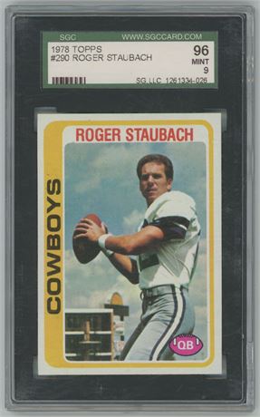 1978 Topps #290 Roger Staubach SGC 9 MINT