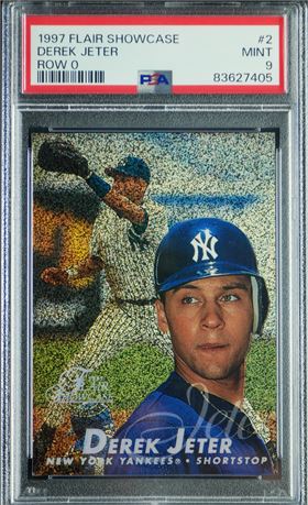 1997 Flair Showcase #2 Derek Jeter Row 0 PSA 9 MINT