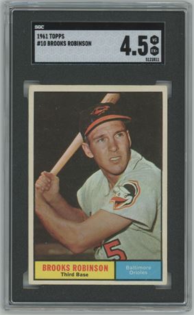 1961 Topps #10 Brooks Robinson SGC 4.5 VGEX+