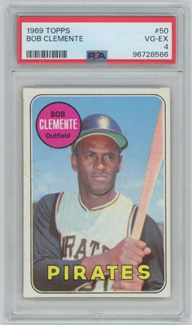 1969 Topps #50 Roberto Clemente PSA 4 VGEX