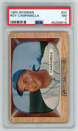 1955 Bowman #22 Roy Campanella PSA 7 NM