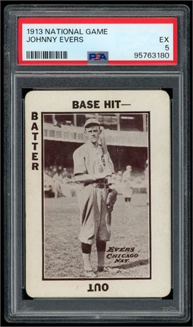 1913 National Game Johnny Evers PSA 5