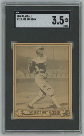1940 Playball #225 Joe Jackson SGC 3.5 VG+